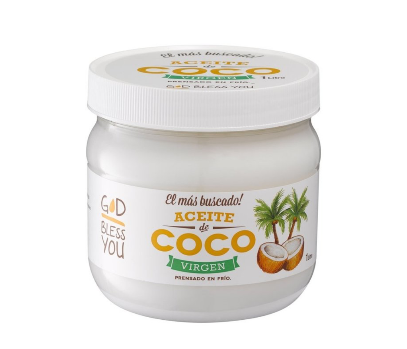 GOD BLESS YOU Aceite de Coco VIRGEN x 1 Litro