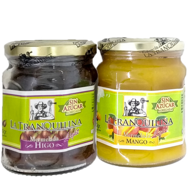 Mermeladas Sin Azúcar LA TRANQUILINA Oferta x 2u.