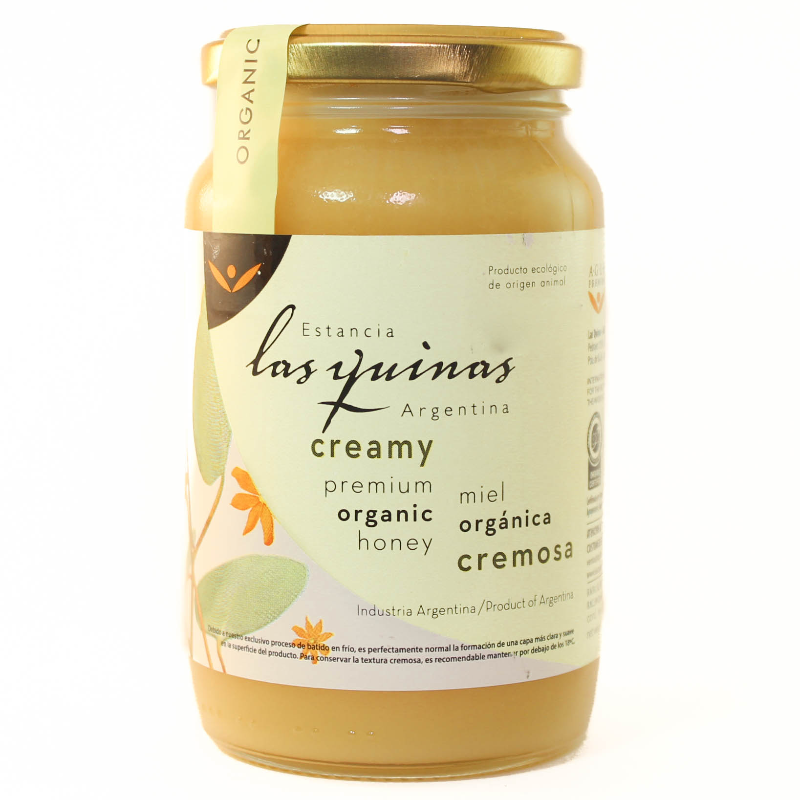 LAS QUINAS Miel Pura CREMOSA 500g. Orgánica