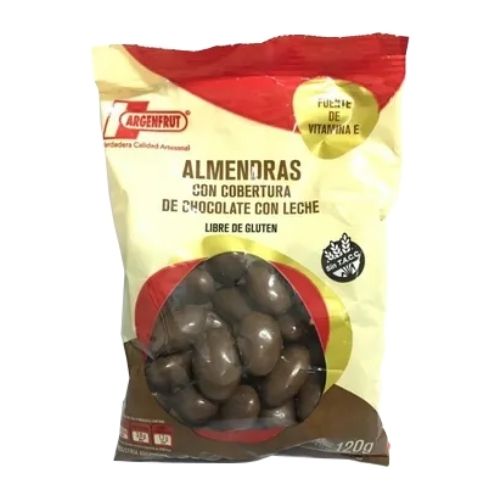 ARGENFRUT Almendras con Chocolate x 120g. Libre de Gluten.